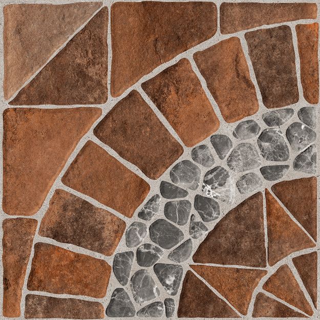 Imagen de 017321 ARGEL FD MIX ROJO 44X44 1A-N (1.92 MT2) PORCELANITE