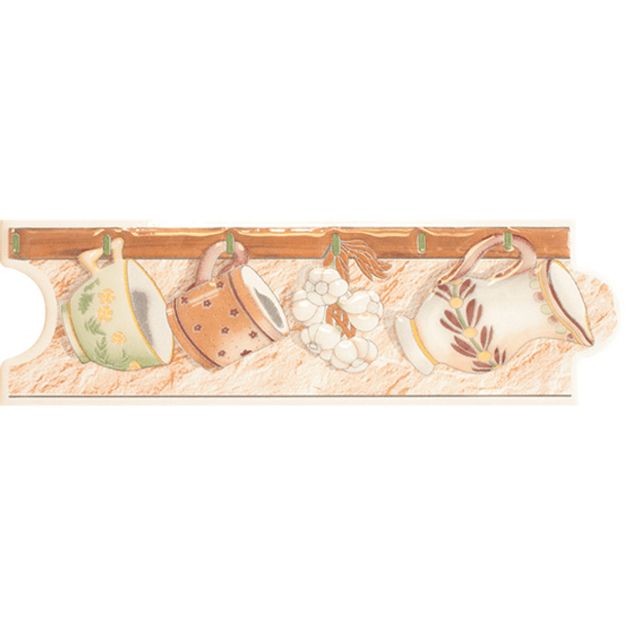 Imagen de 018618 LISTELO ANAIS CORAL 7.5X25 (M608996) COCEMEX