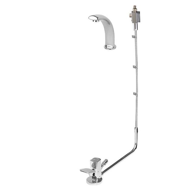Imagen de 018325 LLAVE LAVABO PEDAL EXPUESTO CR (VP-1) HELVEX