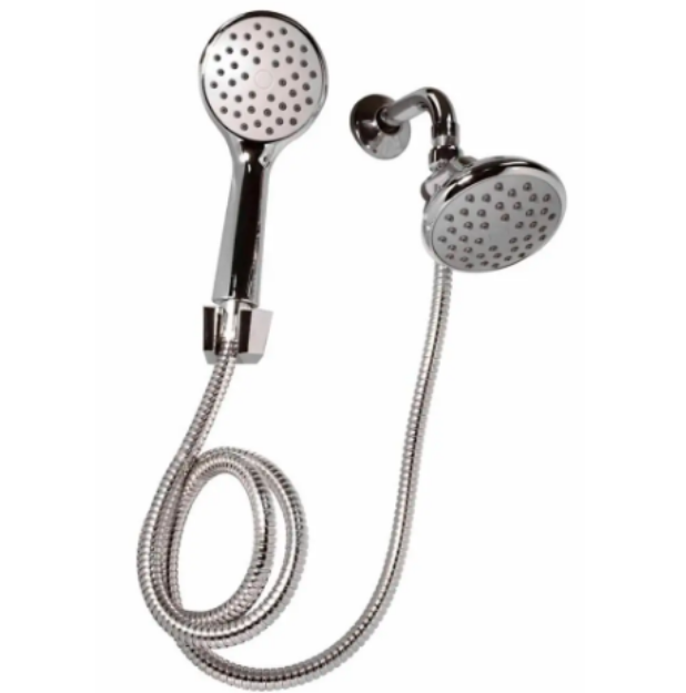 Imagen de 018117 REGADERA 44TRC TELEFONO CROMO CON BRAZO RUGO