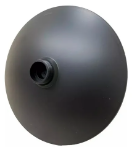 Imagen de 018690 REGADERA REDONDA 44GAN PARIS NEGRO S/BRAZO  RUGO