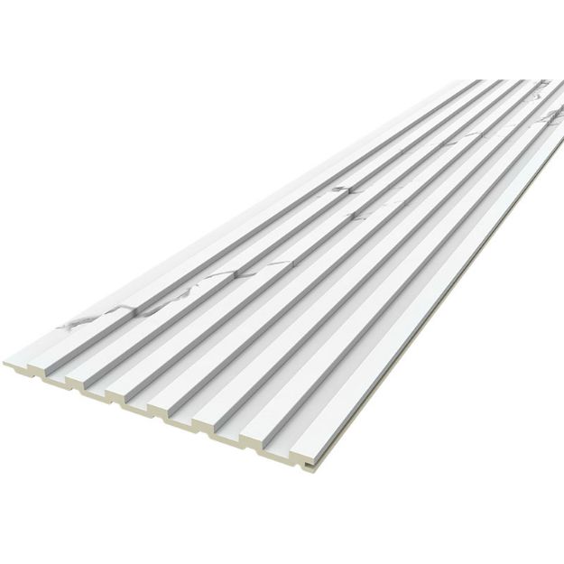 Imagen de 019767 BASE FIX DECO FLAT CARRARA WHITE GLOSSY 15.2X260 (C/6.3231 MT2)(189139) DUNE