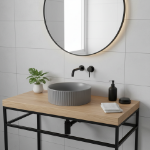 Imagen de 019734 OVALIN NARA GRIS MATE 360X360X115 (8687MG) PORCELANATOS