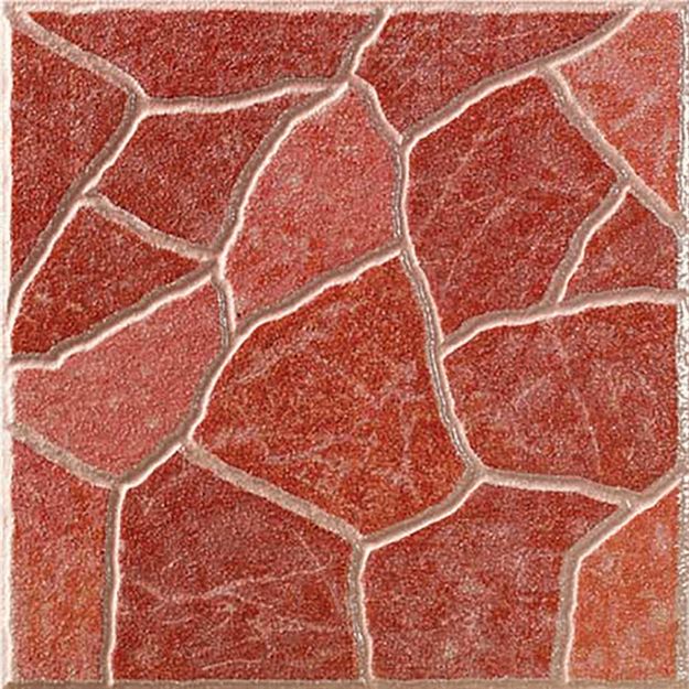 Imagen de 017540 PIEDRA ROJO 33X33 1A-N (1.76 MT2) PORCELANITE