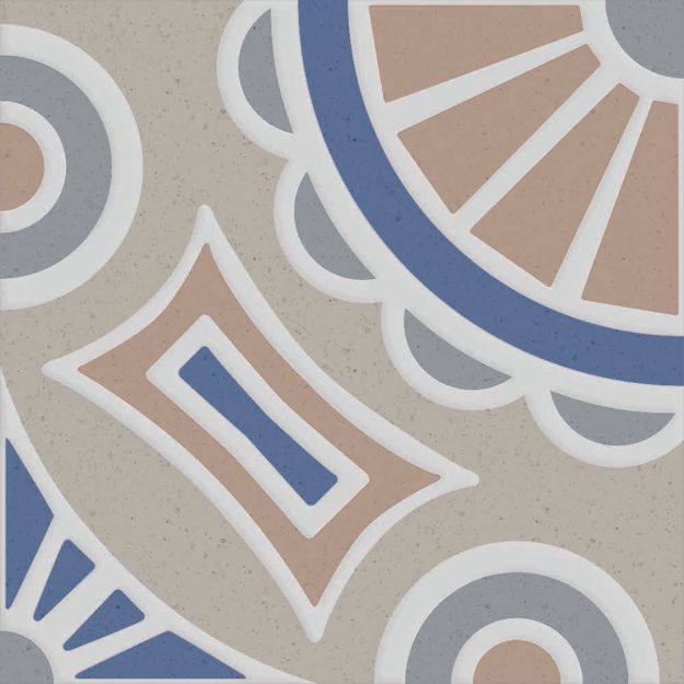 Imagen de 017543 SAVERIO AZUL 33X33 1A-N (1.76 MT2) PORCELANITE