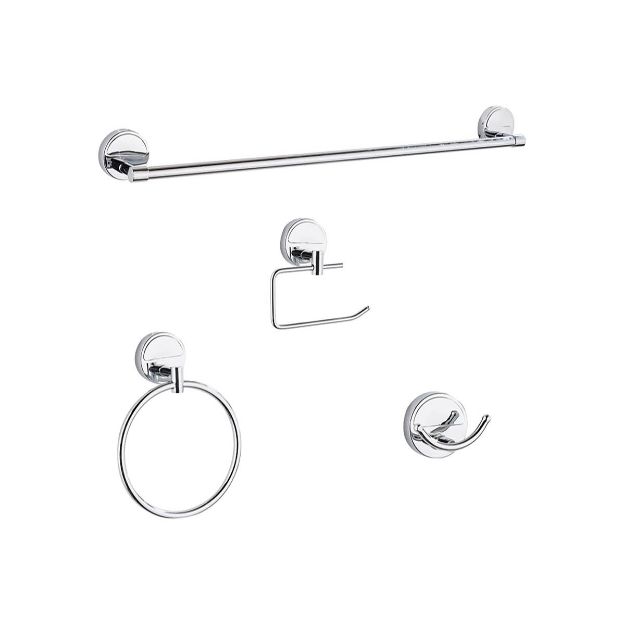 Imagen de 018269 ACCS DE BAÑO 4 PZAS 3000 CROMO DICA