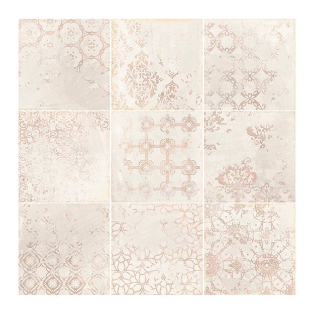 Imagen de 019035 BASE TERRACOTA DECOR BLANCO 20X20 (C/CJA 0.56) (187826) DUNE