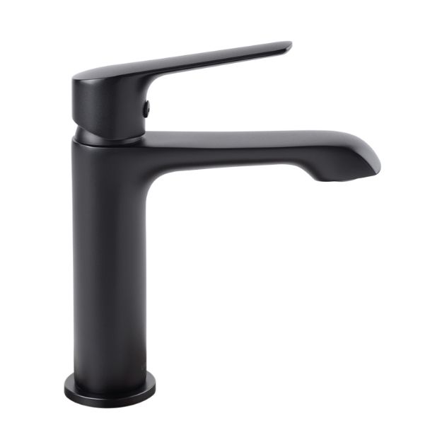Imagen de 019126 MONOMANDO CORTO P/LAVABO 100CL.2 NEGRO LIA URREA