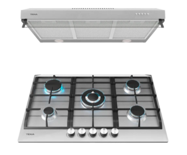 Imagen de 019384 PAQUETE DUETTO DELUXE 75 INOX (112750010)  TEKA