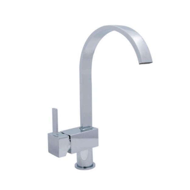 Imagen de 019293 MEZCLADORA MONOMANDO P/FREG 114FM CROMO RUGO