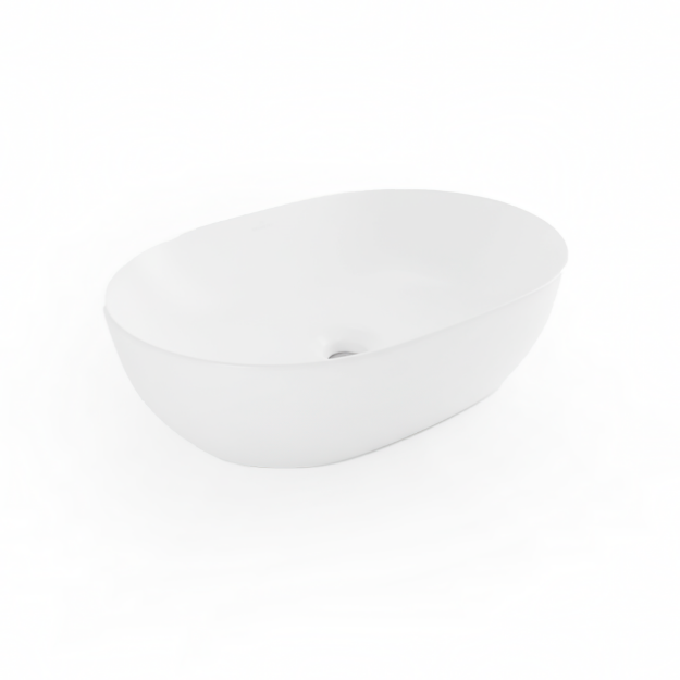 Imagen de 019729 OVALIN KANSAS BCO MATE 490X360X135 (8417MW) PORCELANATOS