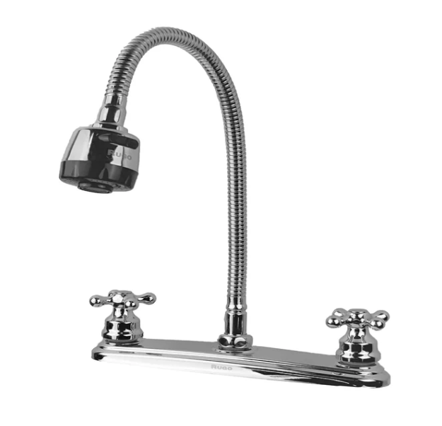 Imagen de 018118 MEZCLADORA 8" P/FREG 8CRF PICO FLEXIBLE ACE.INOX RUGO