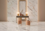 Imagen de 019590 CALACATTA GOLD PUL WHITE HOR 60X120 1A (2.16 MT2) PORCELANITE