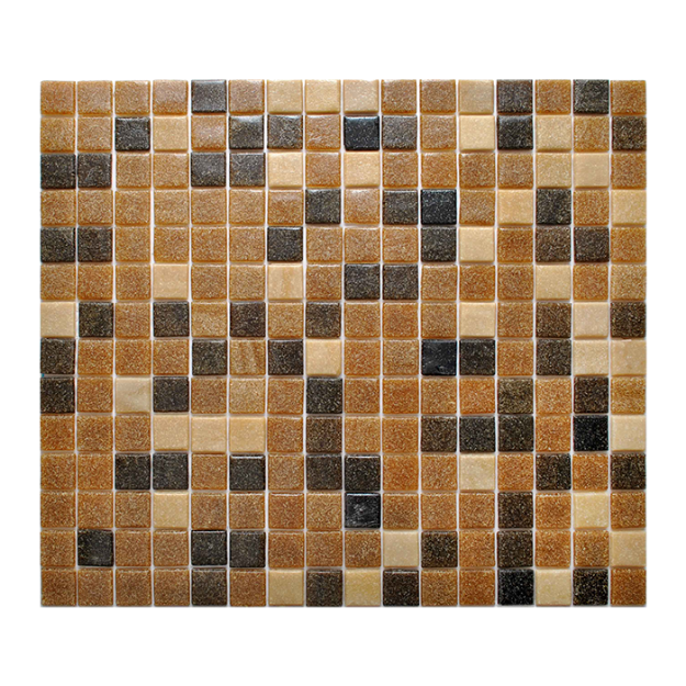 Imagen de 018428 MOSAICO MEZCLA CAFE CASTAÑON 2X2 (CAJA C/4.12 MT2) KOLORINES