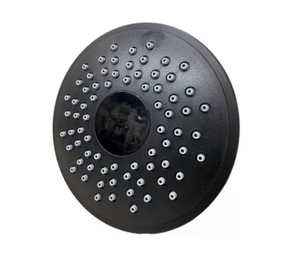 Imagen de 018690 REGADERA REDONDA 44GAN PARIS NEGRO S/BRAZO  RUGO