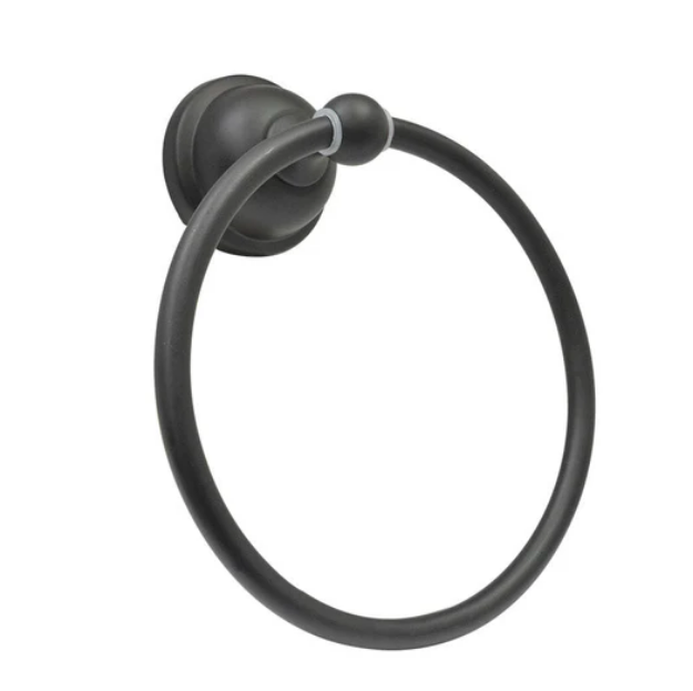 Imagen de 018696 TOALLERO ARGOLLA TA80N NEGRO RUGO