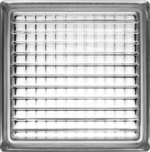Imagen de 019594 VITROBLOCK CRUZADO NEUTRO TRANS 19X19X8 DZ FONCER