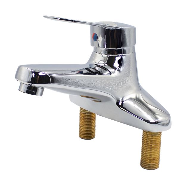 Imagen de 014271 MEZCLADORA P/LAV MONOMANDO 24MP CROMO RUGO