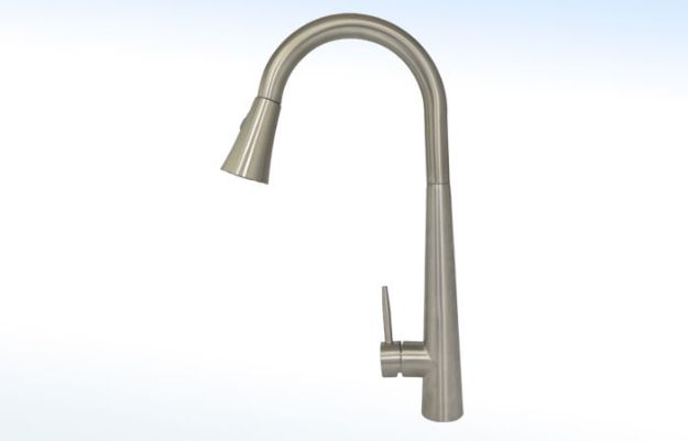 Imagen de 018741 MEZCLADORA P/FREG MONOM 013FM PICO RETRACTIL ACABA/NATURAL RUGO