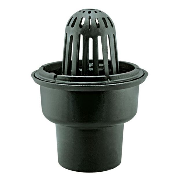 Imagen de 017739 COLADERA CUPULA AZOTEA TUBO "6" RETACAR  (446-X) HELVEX