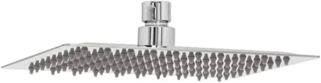Imagen de 018116 REGADERA 44DCB ULTRA DELGADA CUAD S/BRAZO ACE.INOX RUGO