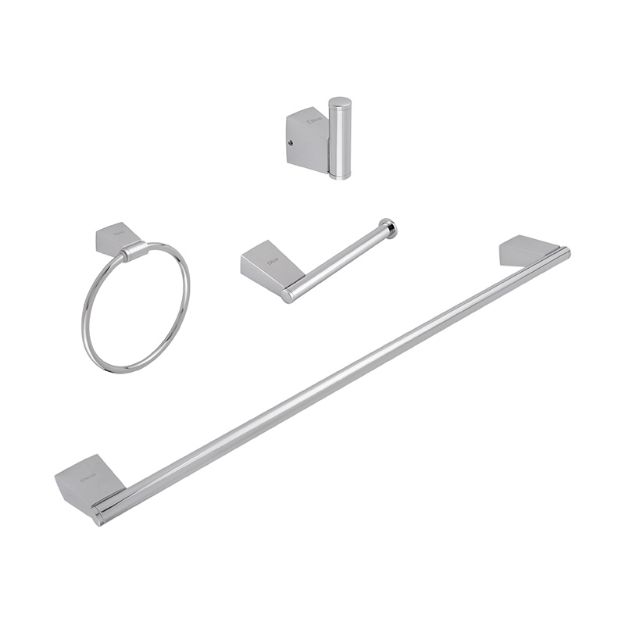 Imagen de 018041 ACCS DE BAÑO 4 PZAS 3500 CROMO DICA