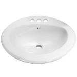 Imagen de 017098 LAVABO DRO_P IN OVALADO TERRA BLANCO CATO