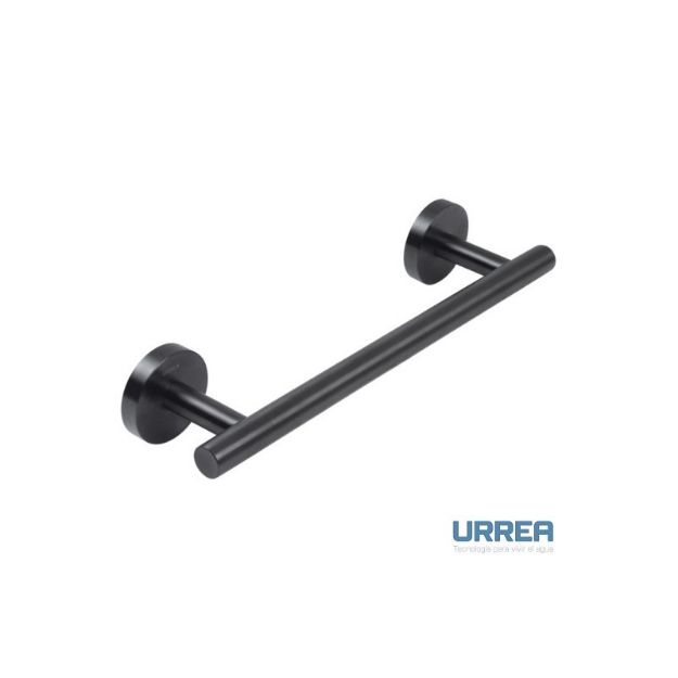 Imagen de 019136 TOALLERO DE BARRA CORTO INOX.09.2 NEGRO INOX URREA