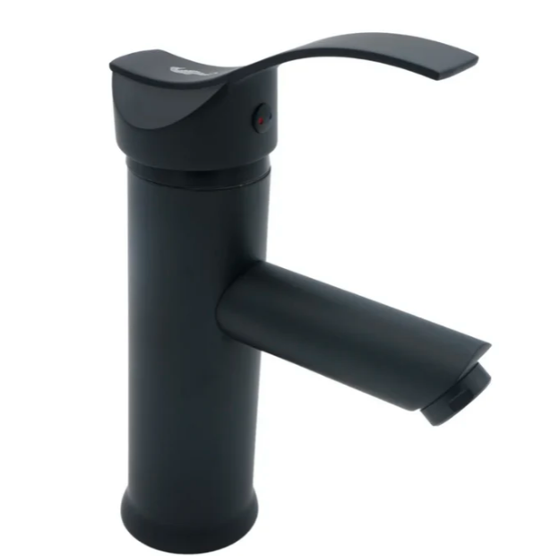 Imagen de 018681 MEZCLADORA P/LAV MONOM CORTA C/CHAPETON 23MNC NEGRO RUGO