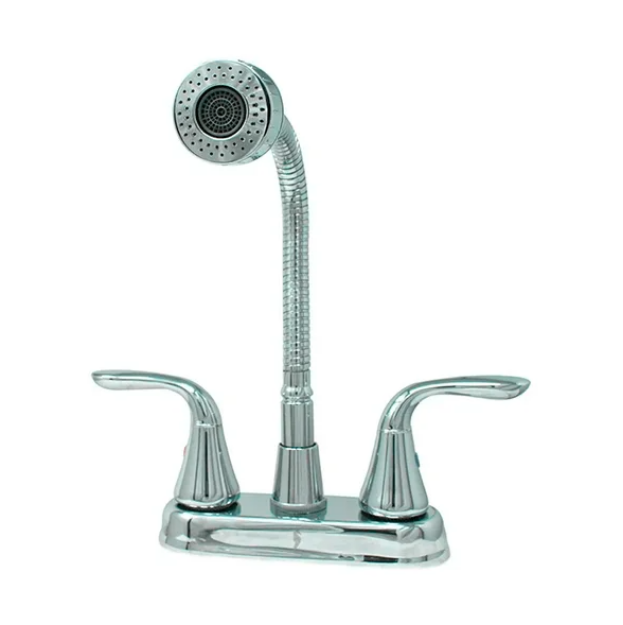 Imagen de 018736 MEZCLADORA 4" P/LAV 24SP PICO FLEXIBLE CROMO RUGO