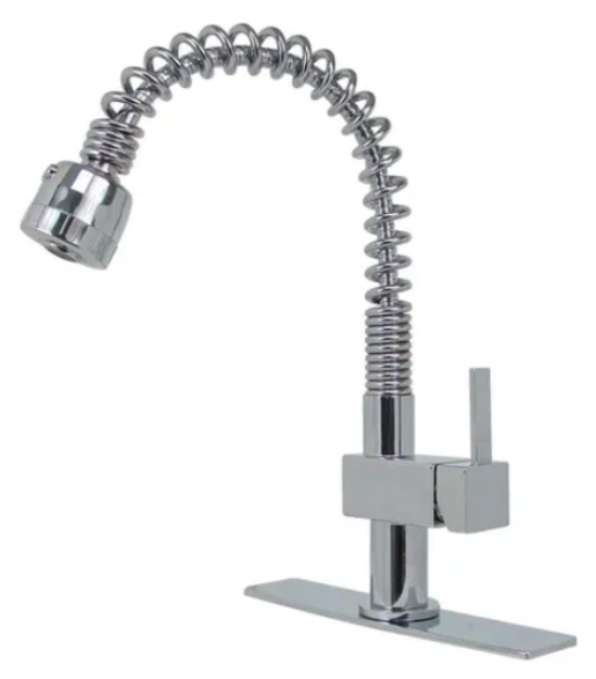 Imagen de 019290 MEZCLADORA MONOMANDO P/FREG 08FMS PICO RETRACTIL CROMO RUGO