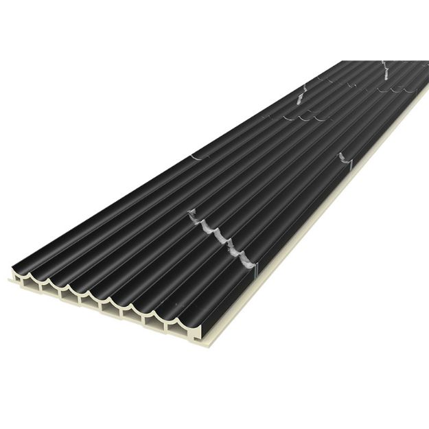 Imagen de 019766 BASE FIX DECO WAVES NERO MARQUINA MATT 12.7X260 (C/5.2831 MT2)(189138) DUNE