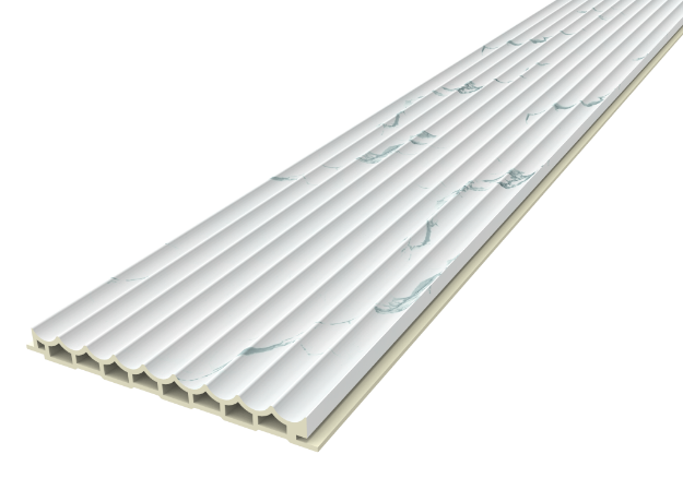 Imagen de 019659 BASE FIX DECO WAVES CARRARA 12.7X260 (189137) DUNE
