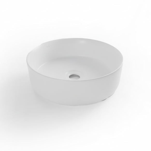 Imagen de 019728 OVALIN NEVADA BCO MATE 355X355X115 (8463MW) PORCELANATOS